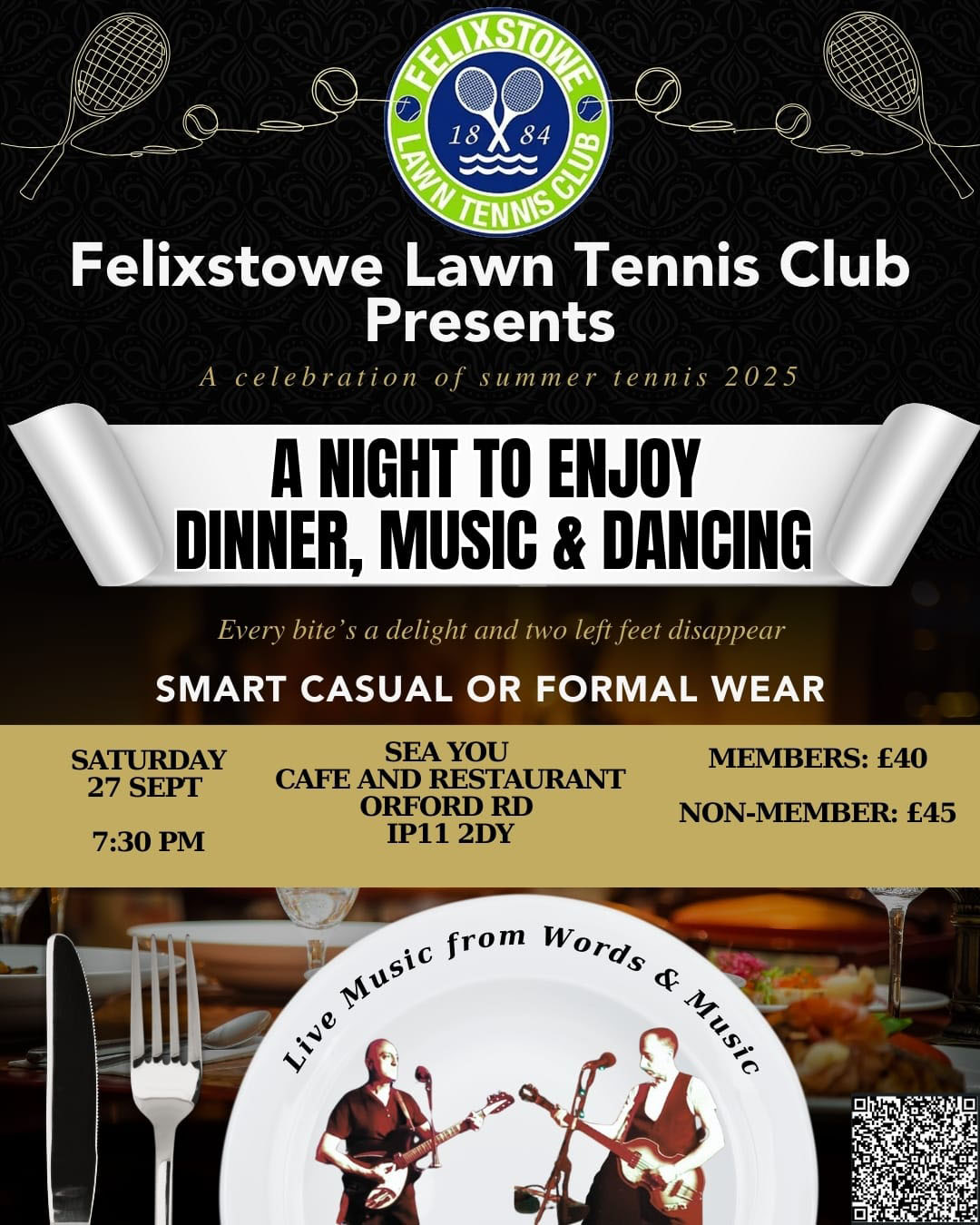 Felixstowe Lawn Tennis Club Annual Dinner 2025